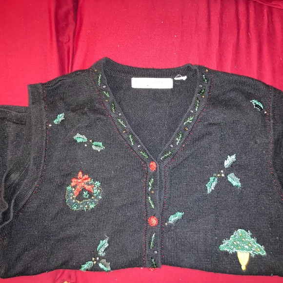 Plus Size Christmas Sweater Vest - Picture 2 of 6